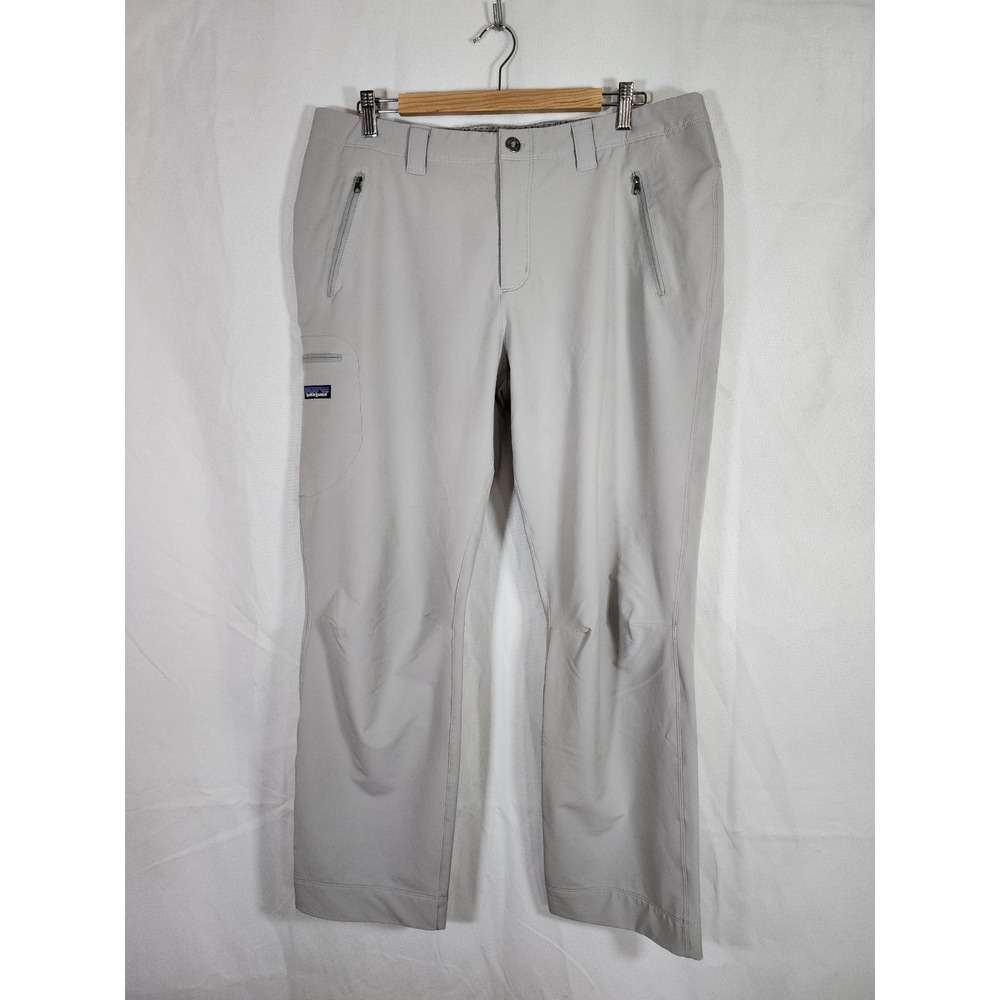Patagonia Womens Gray Hiking Pants Outdoor Zip Pockets Size L